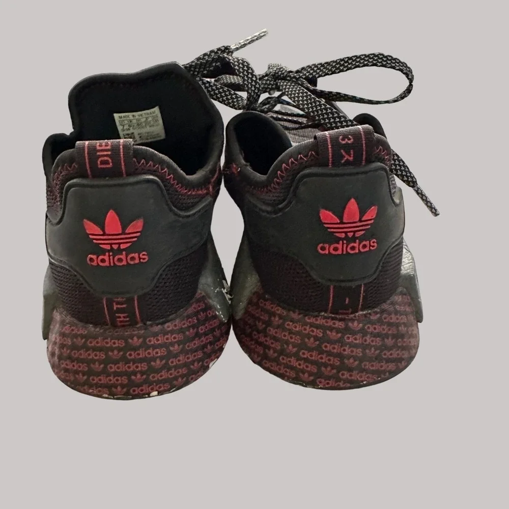 Adidas‎ NMD R1 FV8517 Black Red Size 7 Men's Sneakers Running Shoes Originals